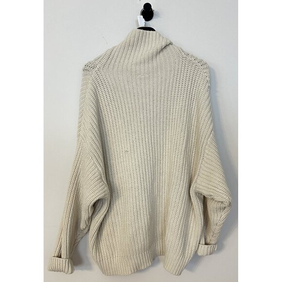 FREE PEOPLE Swim Too Deep Turtleneck Sweater in Tea Size Small - Picture 10 of 16